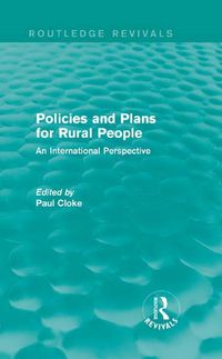 Produktbild: Policies and Plans for Rural People (Routledge Revivals)