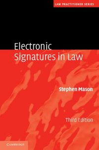 Produktbild: Electronic Signatures in Law
