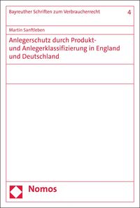Produktbild: Anlegerschutz durch Produkt- und Anlegerklassifizierung in England und Deutschland