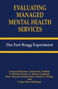 Produktbild: Evaluating Managed Mental Health Services