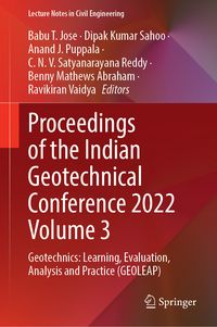 Produktbild: Proceedings of the Indian Geotechnical Conference 2022 Volume 3