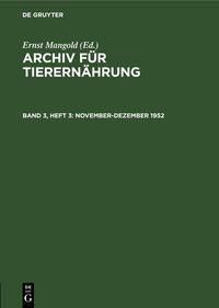 Produktbild: November-Dezember 1952