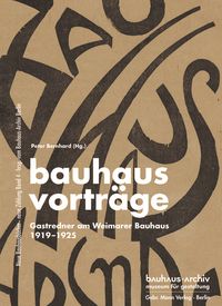 Produktbild: Bauhausvortr&auml;ge