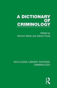Produktbild: A Dictionary of Criminology