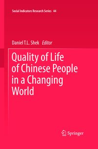 Produktbild: Quality of Life of Chinese People in a Changing World
