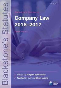 Produktbild: Blackstone's Statutes on Company Law 2016-2017