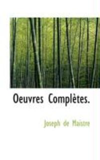 Produktbild: Oeuvres Compl Tes.