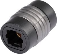 Produktbild: Hicon POF-709 Toslink Audio Adapter [1x Toslink-Buchse (ODT) - 1x Toslink-Buchse (ODT)] 0.00 m Schwarz