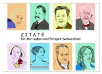 Produktbild: Zitate f&uuml;r Motivation und Perspektivenwechsel (Wandkalender 2026 DIN A3 quer), CALVENDO Monatskalender