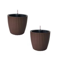 Produktbild: HTI-Living Blumentopf Nessa, Hydro S, braun 2er Set Blumentopf Nessa, Hydro S, braun 2er Set