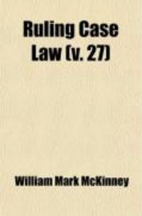 Produktbild: Ruling Case Law (V. 27)