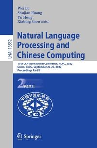 Produktbild: Natural Language Processing and Chinese Computing
