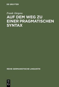 Produktbild: Auf dem Weg zu einer pragmatischen Syntax
