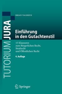 Produktbild: Einf&uuml;hrung in den Gutachtenstil