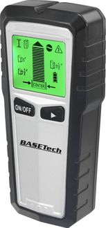 Basetech Ortungsgerät  OG-430 TO-6481299  Geeignet für Holz, nicht eisenhaltiges Metall, spannungsführende Leitungen, eisenhaltiges Metall
