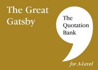 Produktbild: The Quotation Bank: The Great Gatsby A-Level Revision and Study Guide for English Literature