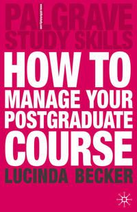 Produktbild: How to Manage your Postgraduate Course
