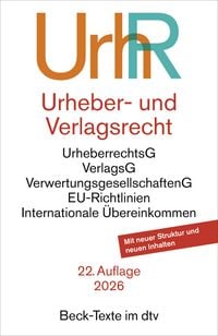 Produktbild: Urheber- und Verlagsrecht
