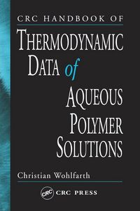 Produktbild: CRC Handbook of Thermodynamic Data of Aqueous Polymer Solutions