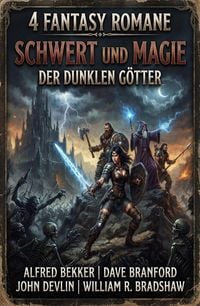 Produktbild: 4 Fantasy Romane: Schwert und Magie der dunklen G&ouml;tter