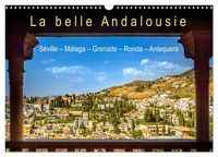 Produktbild: La belle Andalousie: S&eacute;ville - M&aacute;laga - Grenade - Ronda - Antequera (Calendrier mural 2026 DIN A3 vertical), CALVENDO calendrier mensuel