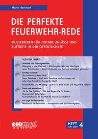 Produktbild: Die perfekte Feuerwehr-Rede Heft 4
