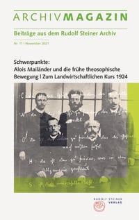 Produktbild: ARCHIVMAGAZIN. Beitr&auml;ge aus dem Rudolf Steiner Archiv