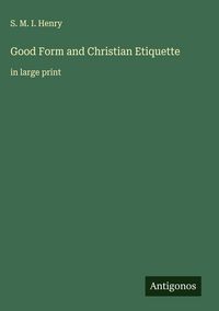 Produktbild: Good Form and Christian Etiquette