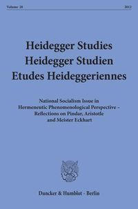 Produktbild: Heidegger Studies - Heidegger Studien - Etudes Heideggeriennes.