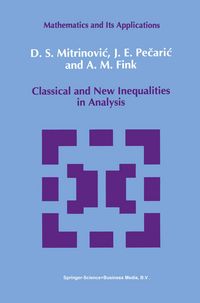 Produktbild: Classical and New Inequalities in Analysis