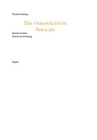 Produktbild: Die unbew&auml;ltigte Sprache