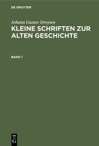 Produktbild: Kleine Schriften zur alten Geschichte. Band 1