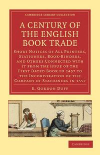 Produktbild: A Century of the English Book Trade