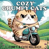 Produktbild: Katzen Malbuch - Cozy Malbuch - Grumpy Cats Malbuch - Malbuch mit Katzen