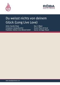 Produktbild: Du weisst nichts von deinem Gl&uuml;ck (Long Live Love)