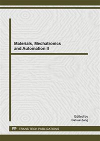 Produktbild: Materials, Mechatronics and Automation II