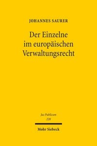 Produktbild: Der Einzelne im europ&auml;ischen Verwaltungsrecht