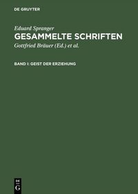 Produktbild: Geist der Erziehung