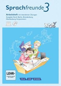 Produktbild: Sprachfreunde 3. Schuljahr - Sprechen - Schreiben - Spielen - Ausgabe Nord (Berlin, Brandenburg, Mecklenburg-Vorpommern) - Neubearbeitung 2015