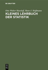 Produktbild: Kleines Lehrbuch der Statistik