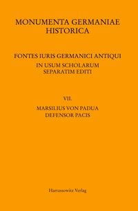 Produktbild: Marsilius von Padua, Defensor pacis