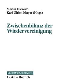 Produktbild: Zwischenbilanz der Wiedervereinigung
