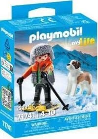 Produktbild: PLAYMOBIL 71741 Wanderer mit Bernhardiner