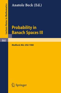 Produktbild: Probability in Banach Spaces III