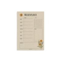 Produktbild: Kalender undatiert A4 aus Graspapier &ndash; Wochenplaner &ndash; Farbe: Calendula Gold &ndash; matabooks