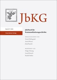 Produktbild: Jahrbuch f&uuml;r Kommunikationsgeschichte 27 (2025)