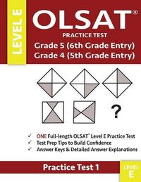 Produktbild: Olsat Practice Test Grade 5 (6th Grade Entry) & Grade 4 (5th Grade Entry)-Level E-Test 1
