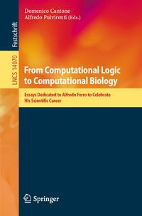 Produktbild: From Computational Logic to Computational Biology