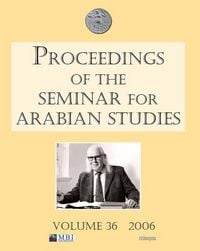 Produktbild: Proceedings of the Seminar for Arabian Studies Volume 36 2006