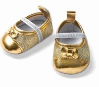 Produktbild: Heless - Puppen-Glitzerballerinas, gold, Gr. 38-45 cm